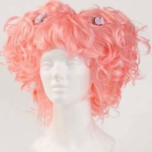 Pink cosplay wig